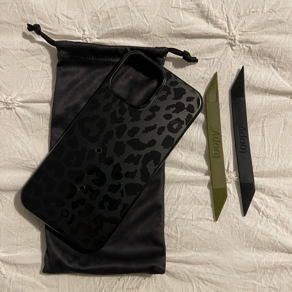 Midnight Leopard Loopy iPhone 12 Pro Max Case